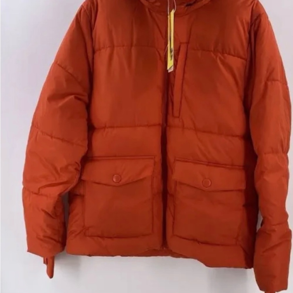 All in Motion Orange Puffer Jacket NWT large men’s